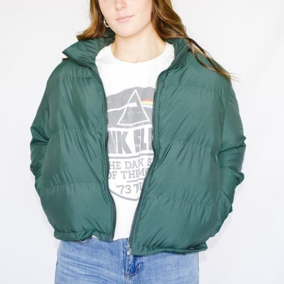 Dark Teal Puffer Jacket - Picture 3 of 3